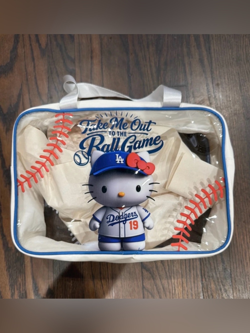 Hello kitty / Dodgers clear bag